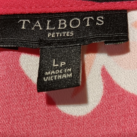 Talbots EUC Large Petite Beautiful Floral Blouse, Bell Sleeves, Side Zipper, - Picture 2 of 8